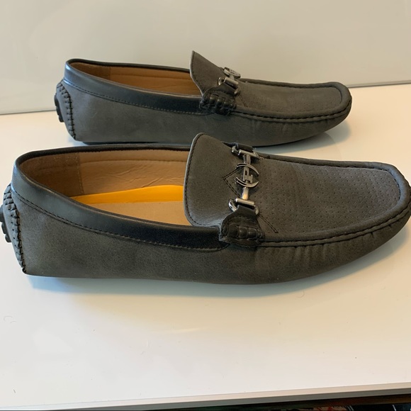 PHAT FARM Comfort Tech Gray Driving Casual Loafers - Picture 6 of 8